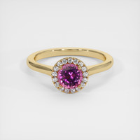 0.88 Ct. Gemstone Ring, 18K Yellow Gold 1