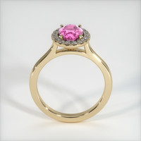 1.19 Ct. Pink Sapphire Ring, 18K Yellow Gold 3