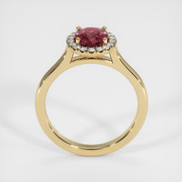 1.19 Ct. Pink Sapphire Ring, 18K Yellow Gold 3