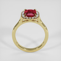 2.01 Ct. Ruby Ring, 18K Yellow Gold 3