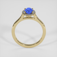 0.88 Ct. Blue Sapphire Ring, 18K Yellow Gold 3