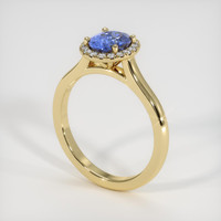 1.50 Ct. Sapphire Ring, 18K Yellow Gold 2