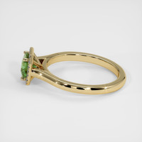 0.85 Ct. Green Sapphire Ring, 18K Yellow Gold 4