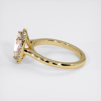 1.81 Ct. Peach Sapphire Ring, 18K Yellow Gold 4