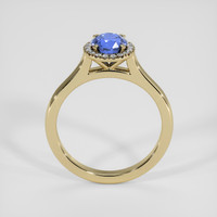 1.21 Ct. Blue Sapphire Ring, 18K Yellow Gold 3