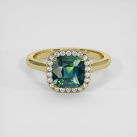 2.07 Ct. Bi Color Sapphire Ring, 18K Yellow Gold 1