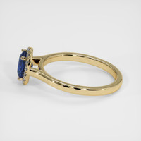 1.04 Ct. Blue Sapphire Ring, 18K Yellow Gold 4