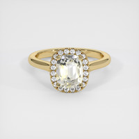 2.04 Ct. Yellow Sapphire Ring, 18K Yellow Gold 1