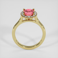 1.51 Ct. Padparadscha Sapphire Ring, 18K Yellow Gold 3