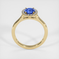 1.24 Ct. Blue Sapphire Ring, 18K Yellow Gold 3