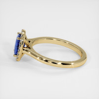 1.24 Ct. Blue Sapphire Ring, 18K Yellow Gold 4