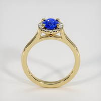 1.14 Ct. Blue Sapphire Ring, 18K Yellow Gold 3
