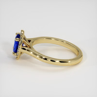 1.14 Ct. Blue Sapphire Ring, 18K Yellow Gold 4