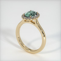 1.38 Ct. Sapphire Ring, 18K Yellow Gold 2