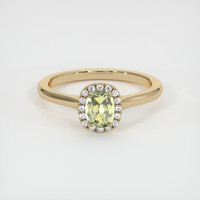 0.53 Ct. Sapphire Ring, 18K Yellow Gold 1