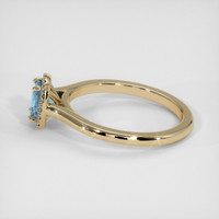 0.62 Ct. Sapphire Ring, 18K Yellow Gold 4