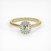 0.60 Ct. Sapphire Ring, 18K Yellow Gold 1