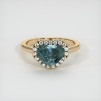 2.59 Ct. Sapphire Ring, 18K Yellow Gold 1