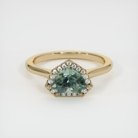 1.20 Ct. Sapphire Ring, 18K Yellow Gold 1