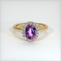 1.46 Ct. Sapphire Ring, 18K Yellow Gold 1