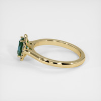 0.67 Ct. Sapphire Ring, 18K Yellow Gold 4
