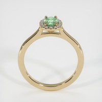 0.62 Ct. Green Sapphire Ring, 18K Yellow Gold 3