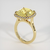 10.63 Ct. Yellow Sapphire Ring, 18K Yellow Gold 2