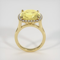 10.63 Ct. Yellow Sapphire Ring, 18K Yellow Gold 3