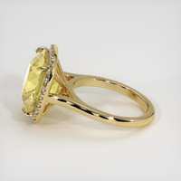 10.63 Ct. Yellow Sapphire Ring, 18K Yellow Gold 4