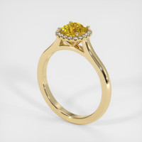 1.21 Ct. Yellow Sapphire Ring, 18K Yellow Gold 2