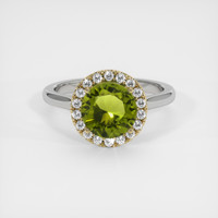 1.87 Ct. Gemstone Ring, 14K Yellow & White 1