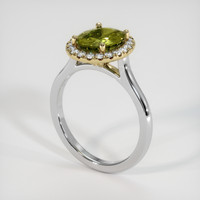 1.73 Ct. Gemstone Ring, 14K Yellow & White 2