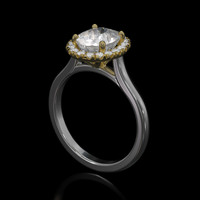 1.40 Ct. Gemstone Ring, 14K Yellow & White 2