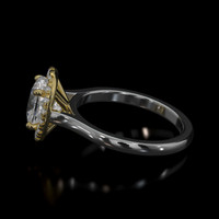 1.40 Ct. Gemstone Ring, 14K Yellow & White 4