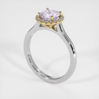 1.29 Ct. Gemstone Ring, 14K Yellow & White 2