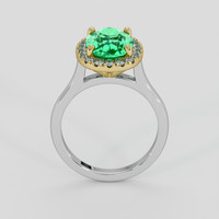 1.76 Ct. Emerald Ring, 18K Yellow & White 3