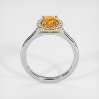 1.09 Ct. Orangish Brown Sapphire Ring, 18K Yellow & White 3