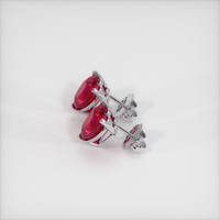 <span>1.12</span>&nbsp;<span class="tooltip-light">Ct.Tw.<span class="tooltiptext">Total Carat Weight</span></span> Ruby Earrings, Platinum 950 3