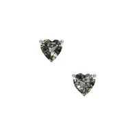 0.88 Ct.Tw. Grey Sapphire Earrings, Platinum 950 1