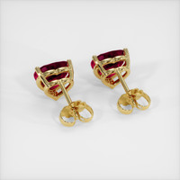 <span>1.12</span>&nbsp;<span class="tooltip-light">Ct.Tw.<span class="tooltiptext">Total Carat Weight</span></span> Ruby Earrings, 14K Yellow Gold 4