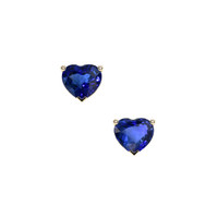 1.50 Ct.Tw. Blue Sapphire Earrings, 14K Yellow Gold 1