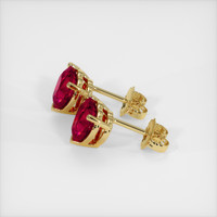 <span>1.12</span>&nbsp;<span class="tooltip-light">Ct.Tw.<span class="tooltiptext">Total Carat Weight</span></span> Ruby Earrings, 18K Yellow Gold 3