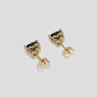 <span>0.88</span>&nbsp;<span class="tooltip-light">Ct.Tw.<span class="tooltiptext">Total Carat Weight</span></span> Grey Sapphire Earrings, 18K Yellow Gold 4