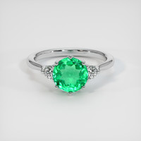 1.61 Ct. Emerald Ring, Platinum 950 1