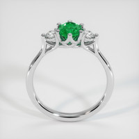 0.62 Ct. Emerald Ring, Platinum 950 3