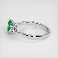 0.62 Ct. Emerald Ring, Platinum 950 4