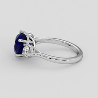 2.80 Ct. Blue Sapphire Ring, Platinum 950 4