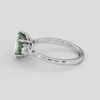 2.53 Ct. Green Sapphire Ring, Platinum 950 4