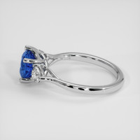 2.21 Ct. Blue Sapphire Ring, Platinum 950 4