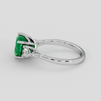4.36 Ct. Emerald Ring, Platinum 950 4